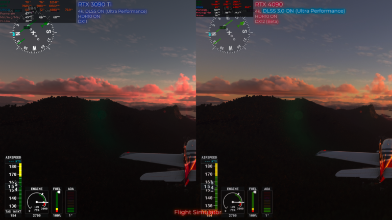 10.Flight Simulator DLSS 3.0 ON RTX 4090 vs RTX 3090 Ti